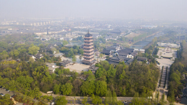 揚(yáng)州大明寺航拍