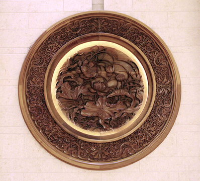 東陽(yáng)木雕蓮花圖案
