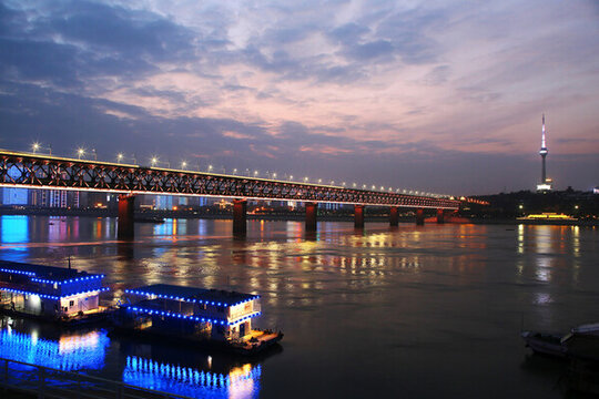 武漢長江大橋 夜景