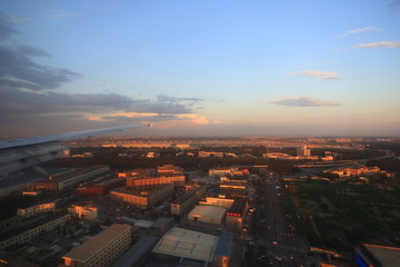 北京 首都機(jī)場(chǎng) 夕陽(yáng)