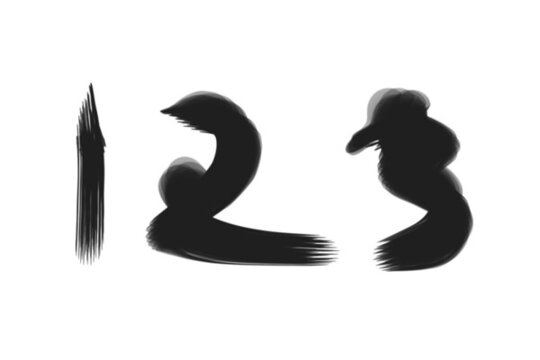 國畫水墨 數字