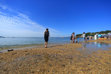 大連 傅家莊海濱浴場 沙灘美女