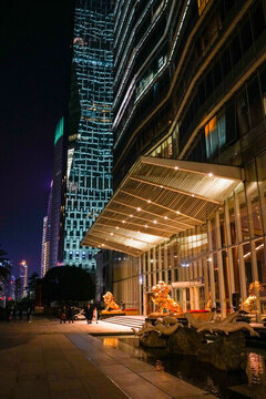 現(xiàn)代建筑 廣州夜景