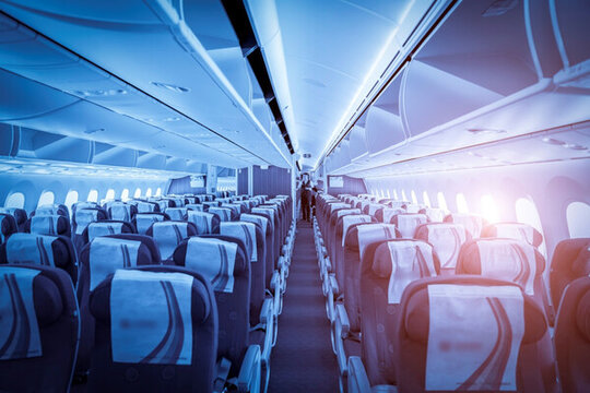 飛機機艙客機內景