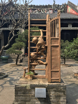 陳氏祠堂 戲無益 雕塑