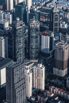上海浦東 建筑 俯視圖片