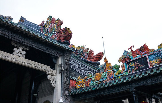 雕刻 陳家祠 祠堂