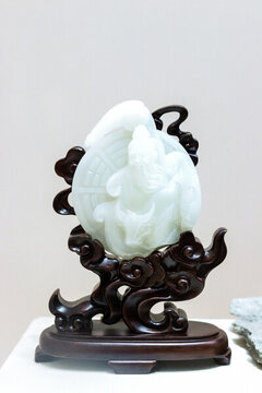 玉雕老子出關(guān)圖