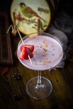 桂花草莓雞尾酒