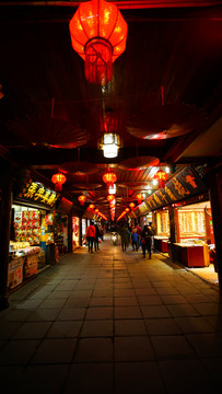 鳳凰古鎮(zhèn) 夜晚中的虹橋