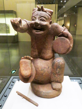 擊鼓說唱俑 古代陶俑