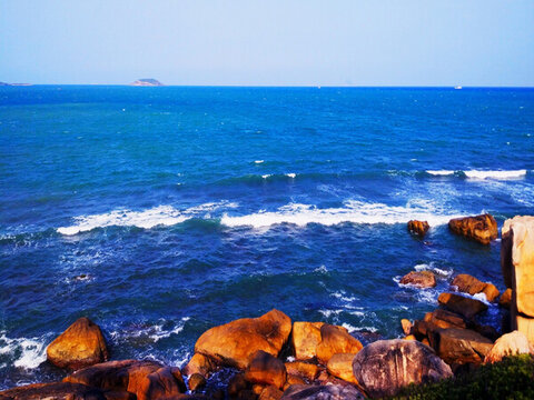 海水海島和海灘