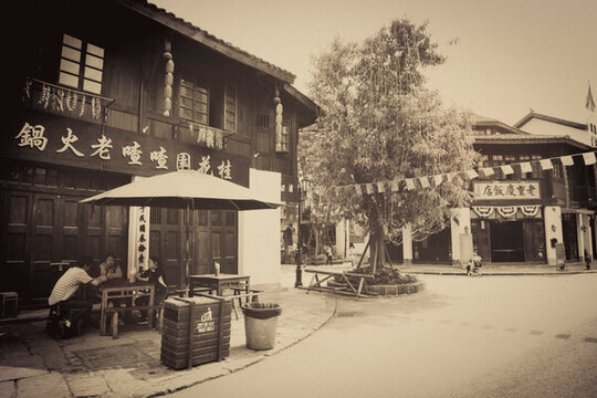老重慶民國老建筑街景