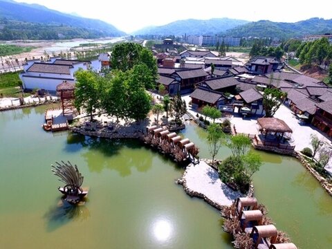 諸葛古鎮(zhèn)航拍