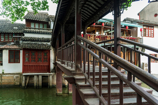 朱家角廊橋 古木橋
