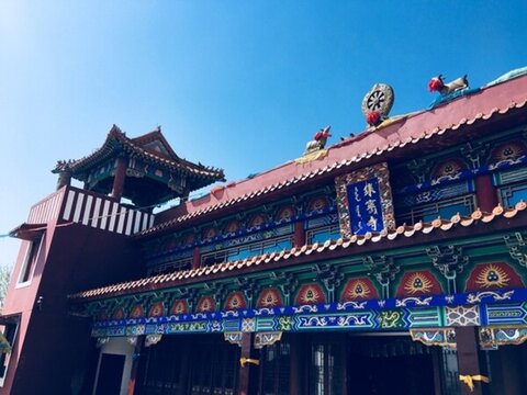 廟 宗教 佛教 藍(lán)天 古跡