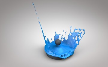 飛濺的水