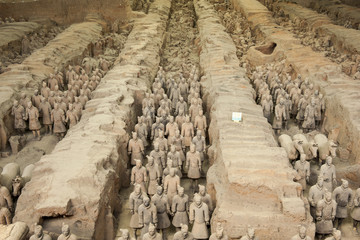 西安秦始皇兵馬俑博物館一號(hào)坑
