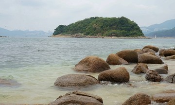 礁石 大海 小島