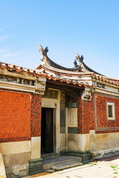 福建古居民 閩南紅色建筑