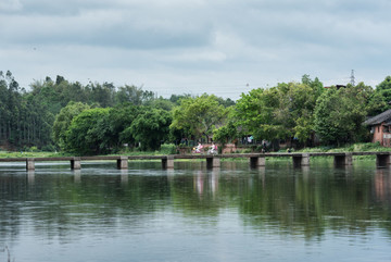 古鎮(zhèn) 平橋 河面風景