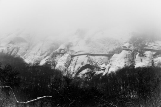 北方冬季冰雪冰瀑小景
