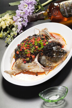 豉絲蒸魚頭