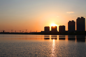 都市風(fēng)光 城市建設(shè) 工地 塔吊