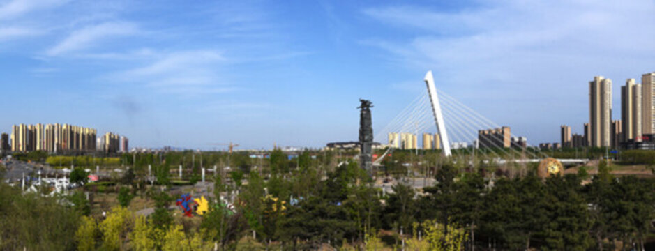 錫伯族廣場全景