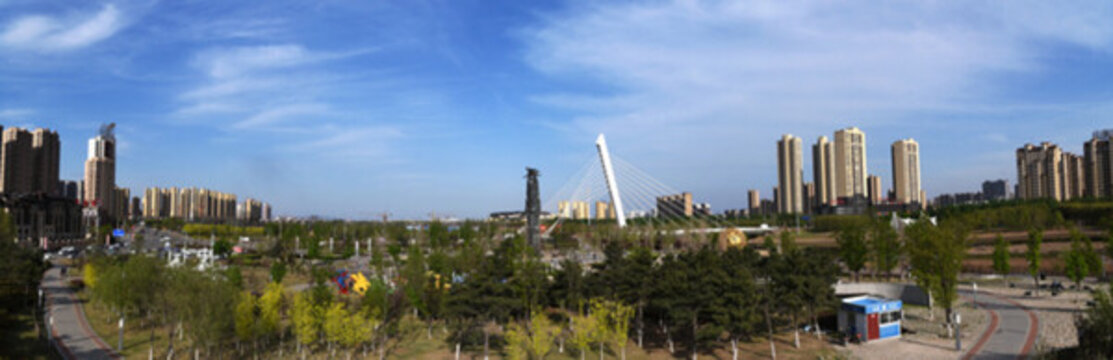 錫伯族廣場全景
