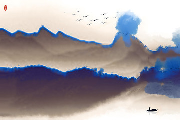 水墨 潑墨 裝飾畫
