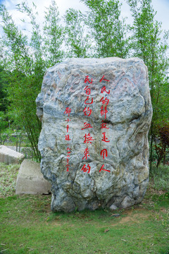 石頭刻字 鄧小平