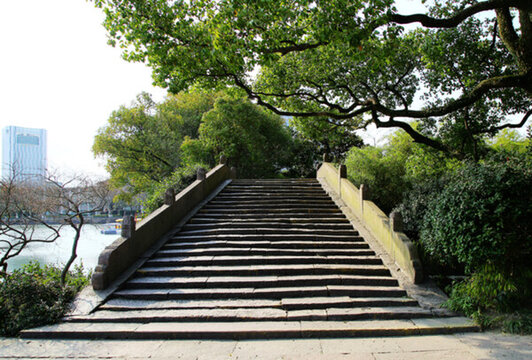 寧波 月湖 古石橋