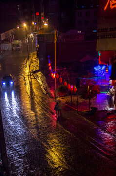 雨夜的街道