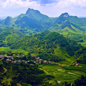 綠色山村