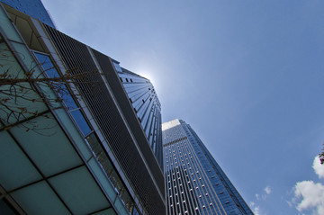 城市建筑仰視