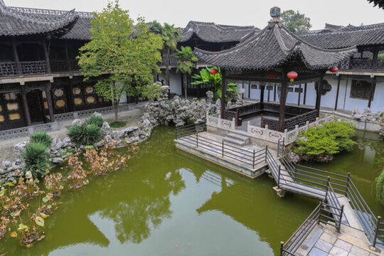 楊州水鄉(xiāng)古鎮(zhèn)鹽商園林