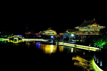 河南省 開封市 七盛角 夜景