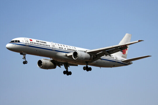中國國際航空公司 飛機(jī)降落