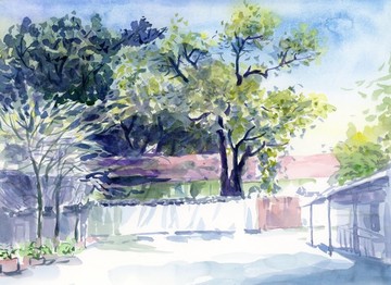 水彩風(fēng)景