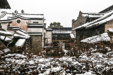 冬季下雪烏鎮(zhèn)