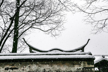 冬季下雪烏鎮(zhèn)