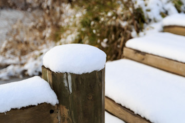 雪后的濕地公園