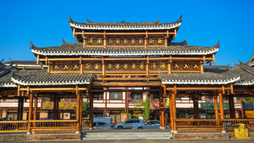 木質(zhì)多層古建筑