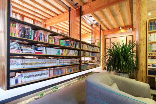 圖書館 書店 書架 圖書