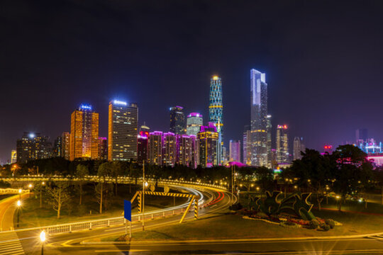 廣州夜景 全景大畫幅