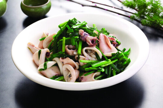 魷魚炒韭菜