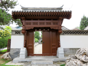 中式四合院大門