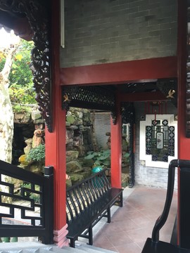 清暉園古跡園林風景