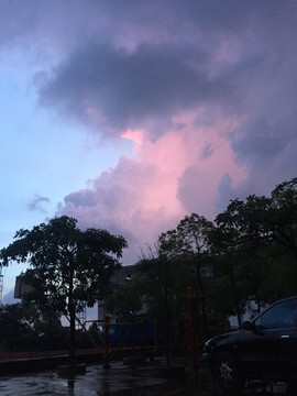 火燒云的天空